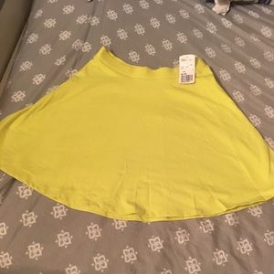 Lime green skirt